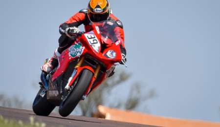 Marco Solorza, en la visita del Superbike a Posadas