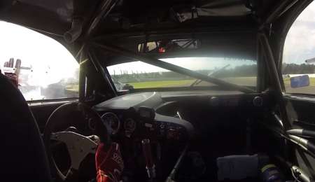 Tadei a los gestos con De Benedictis en el Top Race