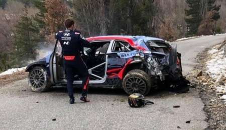 WRC: tremendo accidente de Tanak a casi 200 km/h en Montecarlo
