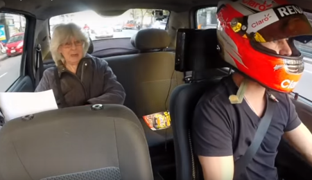 Leo Pernía, taxista