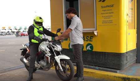Las motos podrán pagar el peaje de manera electrónica