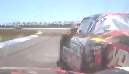 El toque entre Ortelli y Urcera en La Pampa