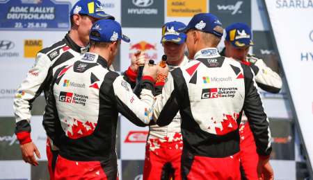 Tanak comandó el aplastante dominio de Toyota en Alemania