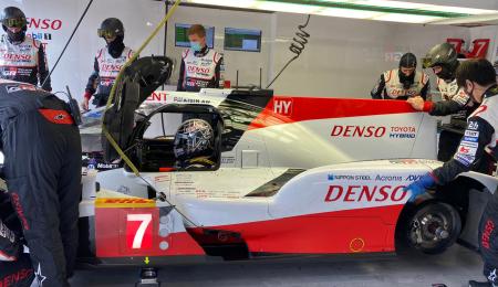 El Toyota #7 terminó séptimo en la previa a la clasificación