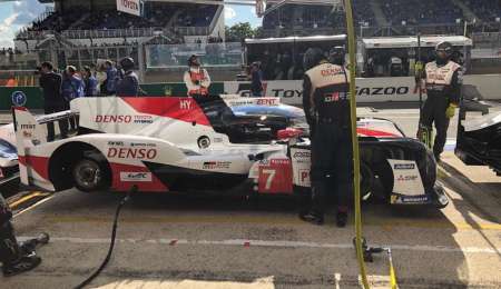 Toyota reemplazó el monocasco del Toyota N°7 tras el golpe