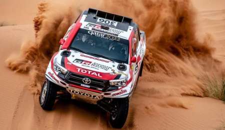 Al Attiyah ganó con Toyota en Marruecos, con miras al Dakar