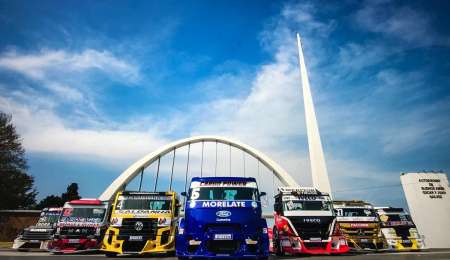 Canapino probó un camión en Buenos Aires