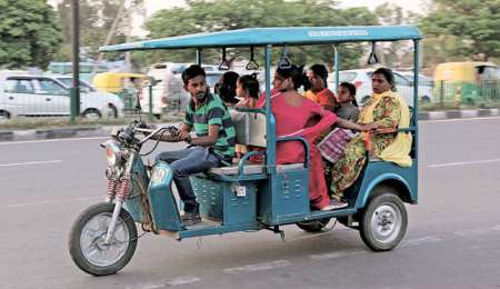 Auge de los triciclos eléctricos en India