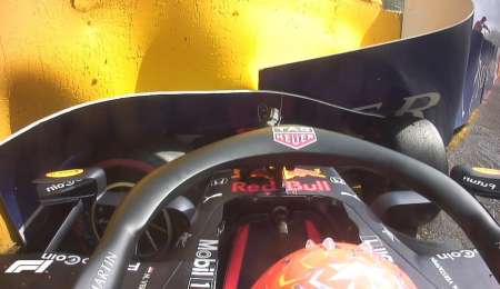 Verstappen abandonó y cortó una racha de 21 GP en los puntos