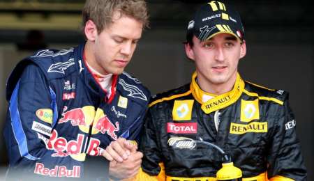 Vettel no esta muy de acuerdo con la vuelta de Kubica