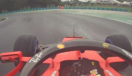 A bordo: La vuelta con lluvia de Vettel en el Hungaroring