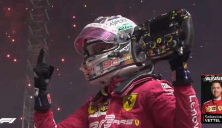 Vettel: “Por fin gané, fue un año muy difícil”