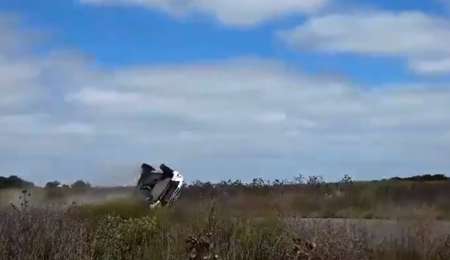 El vuelco de Nalbandian en el Rally Pagos del Tuyú