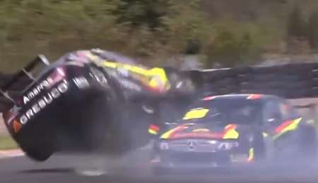 Fuerte vuelco en la final del Top Race Junior