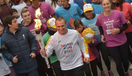 Werner llevó la antorcha olímpica en Paraná