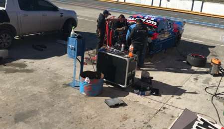 Ledesma prueba el Chevrolet en Olavarría