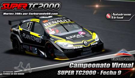 Se viene la carrera virtual del Súper TC2000 en Termas de Río Hondo