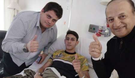 Se cortó los ligamentos en un accidente vial