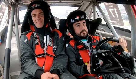 Fernando Alonso en acción a bordo del Súper TC2000