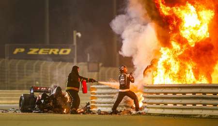 Video: así fue el accidente de Romain Grosjean