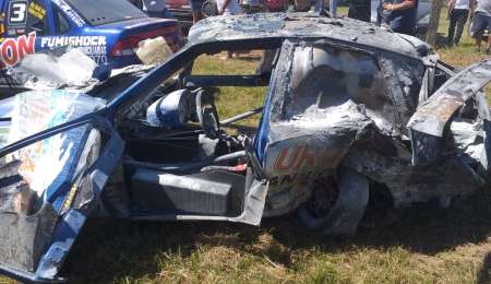 Espectacular accidente en Marcos Juárez