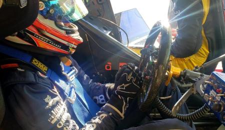 Thomas Pozner giró sobre uno de los Peugeot del Fineschi Racing