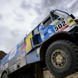 El ruso Nikolaev en los camiones