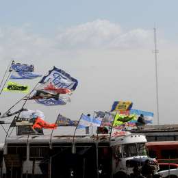 El público se animó al cambio de gomas