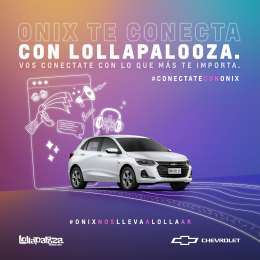 Chevrolet, con Onix en el Lollapalooza