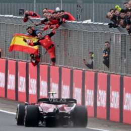 Victoria de Sainz en un carrerón de la F1 en Silverstone