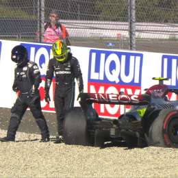 VIDEO: se pegó Lewis Hamilton en la F1 de Austria
