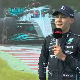 George Russell: "Cuando crucé la línea y estaba primero..."