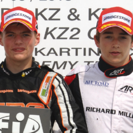 VIDEO: el día que Charles Leclerc lo tiró a Max Verstappen a un charco