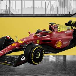 Ferrari se presenta con detalles amarillo y negro