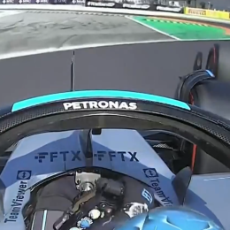 VIDEO: Russell se quejó de Leclerc en la largada del GP de Italia de F1