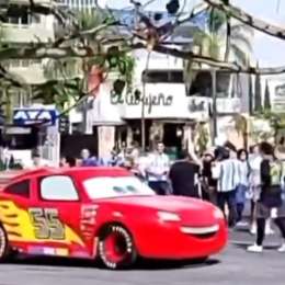 VIDEO: ¡El Rayo McQueen presente en los festejos de Argentina campeón!