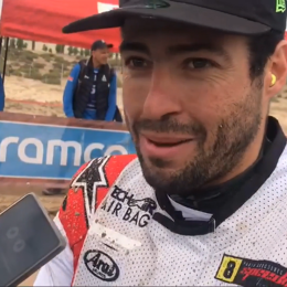 Franco Caimi tras culminar el Dakar: "Un mes antes del comienzo me rompí tres vertebras"