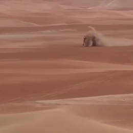 El video del accidente de Nasser Al-Attiyah en Abu Dhabi