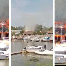 Explotaron dos tanques de gas en el Club Náutico de Paraná