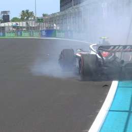 F1: así fue el choque de Hulkenberg en la primera práctica libre