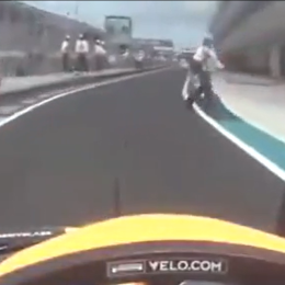 Se cruzó en medio de la calle de boxes cuando ingresaba un F1