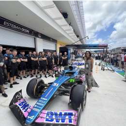 Gabriela Sabatini junto a Alpine en Miami