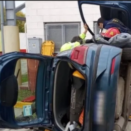 Así fue el accidente de la mujer que realizaba el examen de manejo en Lanús