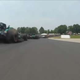 IndyCar: ¡Puro instinto! Canapino usó su talento para avanzar en una complicada largada