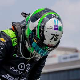 IndyCar: Agustín Canapino cerró un positivo test en Iowa