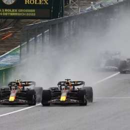 F1: el encontronazo entre Verstappen y Pérez en el sprint de Austria
