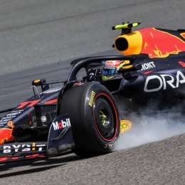 F1: Checo Pérez causó la primera bandera roja en Hungría