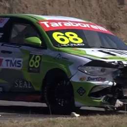 Insólito accidente de la Fiat Competizione en Río Cuarto