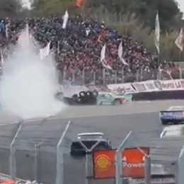 TC: el fuerte despiste de Krujoski capturado desde la tribuna