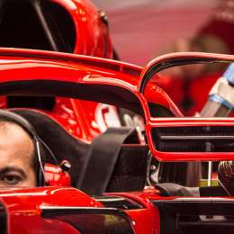 Ferrari se llevó la foto del día en España